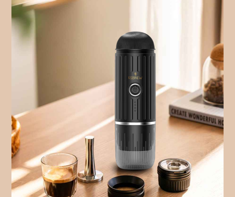 ESBREW Portable Coffee Maker, Barista Espresso Anywhere