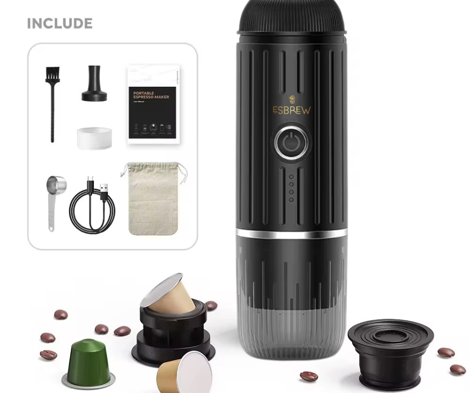 ESBREW Portable Coffee Maker, Barista Espresso Anywhere