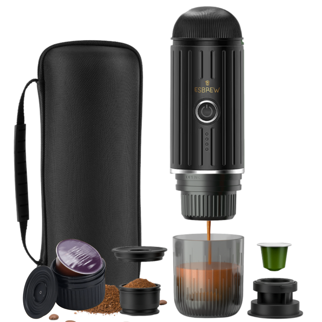 ESBREW Portable Coffee Maker, Barista Espresso Anywhere, Order now